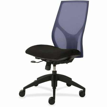 9TO5 SEATING Task Chair, Simple Synchro, Armless, 25inx26inx39in-46in, BE/Onyx NTF1460Y100M601
